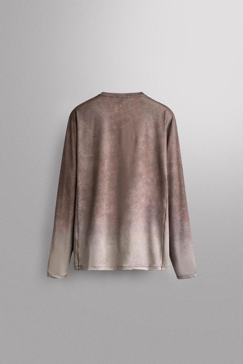 ZARA ФУТБОЛКА ИЗ ВЫСОКОТЕХНОЛОГИЧНОЙ ТКАНИ ДЛЯ БЕГА, БОРДОВЫЙ