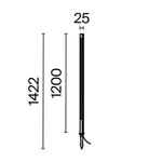 Грунтовый светодиодный светильник Maytoni Pole O440FL-L18GF3K