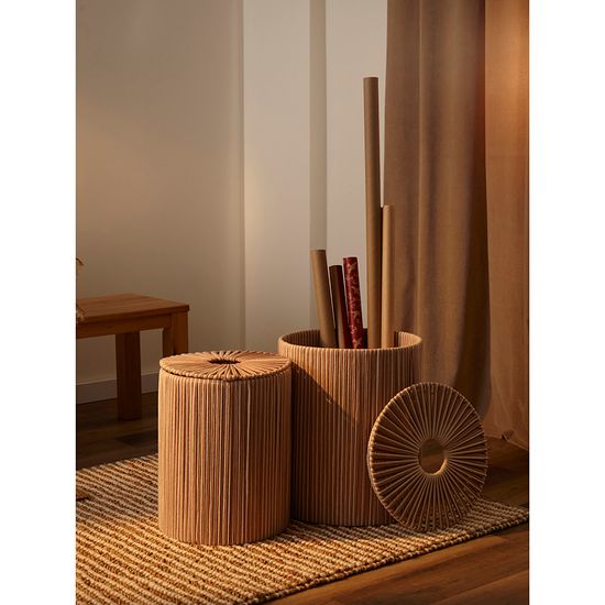 Корзина плетеная dholak beige из коллекции ethnic, размер s