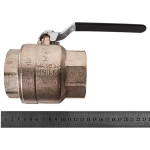 Кран шаровой полнопроходной STOUT - 2" (ВР/ВР, PN40, Tmax 150°C, ручка-рычаг черная)