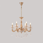 Подвесная люстра Crystal Lux ELIZABETH SP6 BRASS