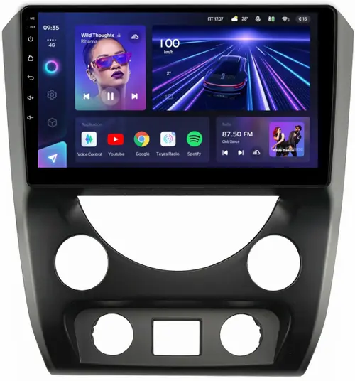 Магнитола для SsangYong Rexton 3 Y290 2012-2017 - Teyes CC3 монитор 9" QLED на Android 10, Быстрая, CarPlay, 4G SIM-слот