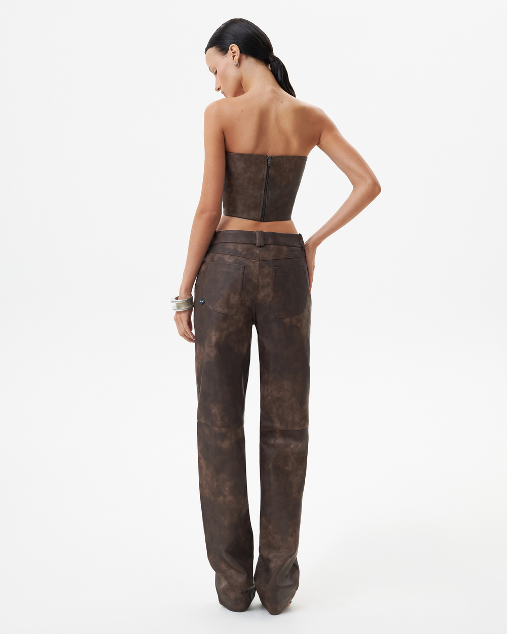WASHED BROWN TROUSERS
