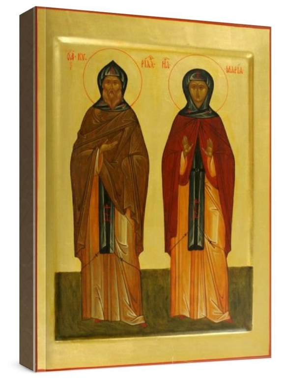 Кирилл и Мария Радонежские (рукописная икона)