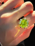 Кольцо Принцесса с зеленым фианитом / Green La Princesse