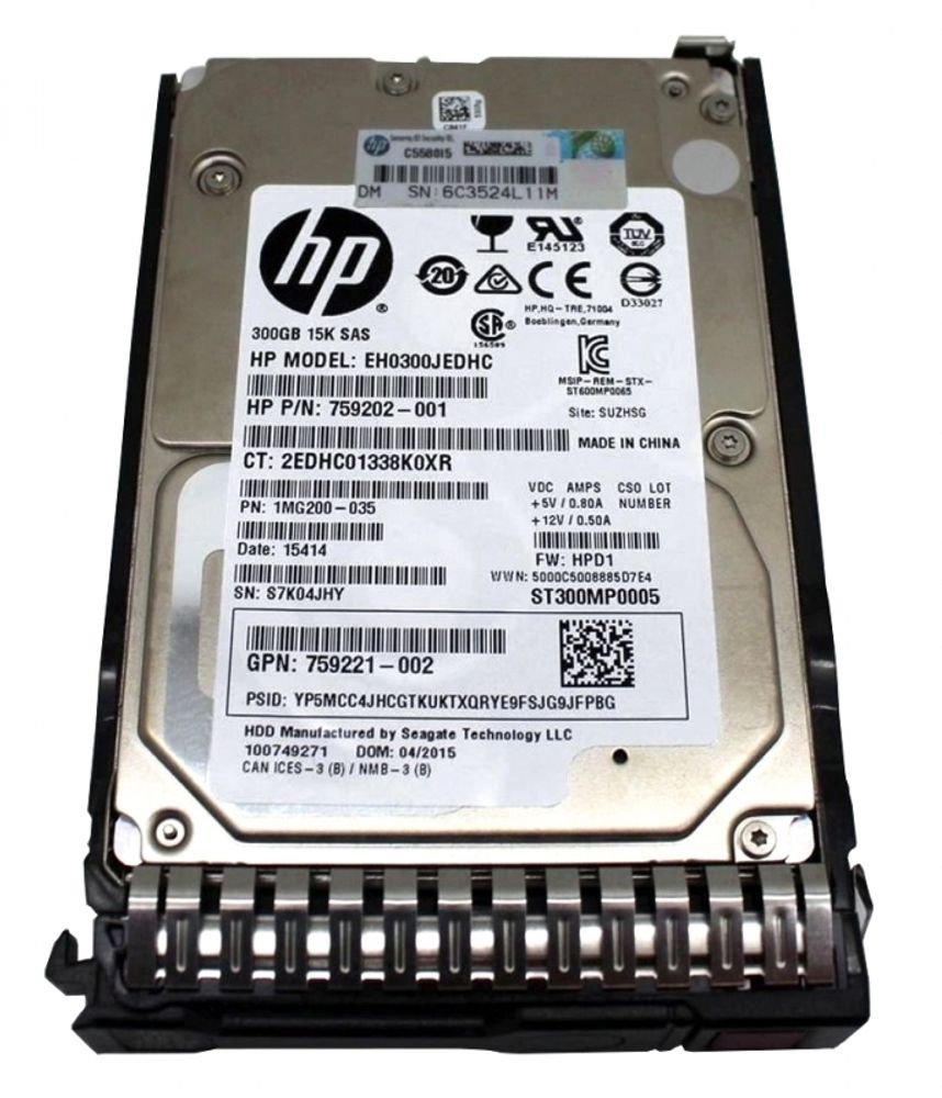 Жесткий диск HP 300GB 2.5" 12G SAS 867254-001