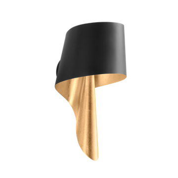 Corbett Lucia Wall Sconce, 24 cm, Vintage Gold Leaf
