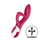 Малиновый вибратор-кролик 21,2см Satisfyer Embrace Me