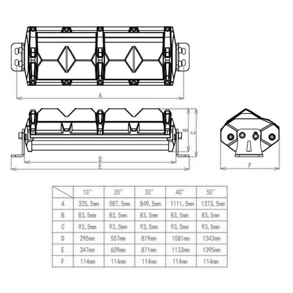 Фара Aurora 10" адаптивного белого света ALO-N-10 черная