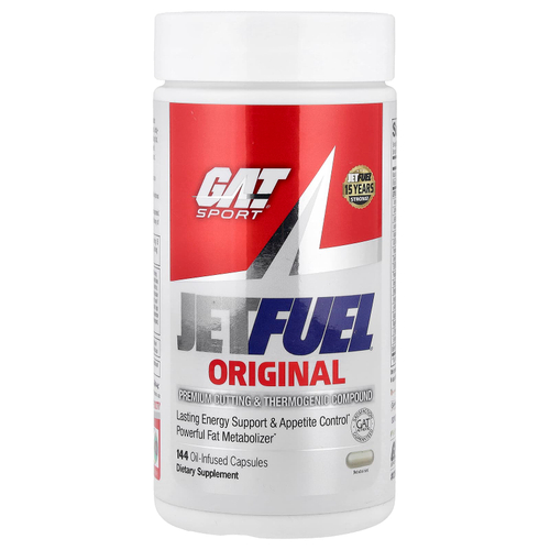 GAT, JetFuel® Original, 144 масляные капсулы