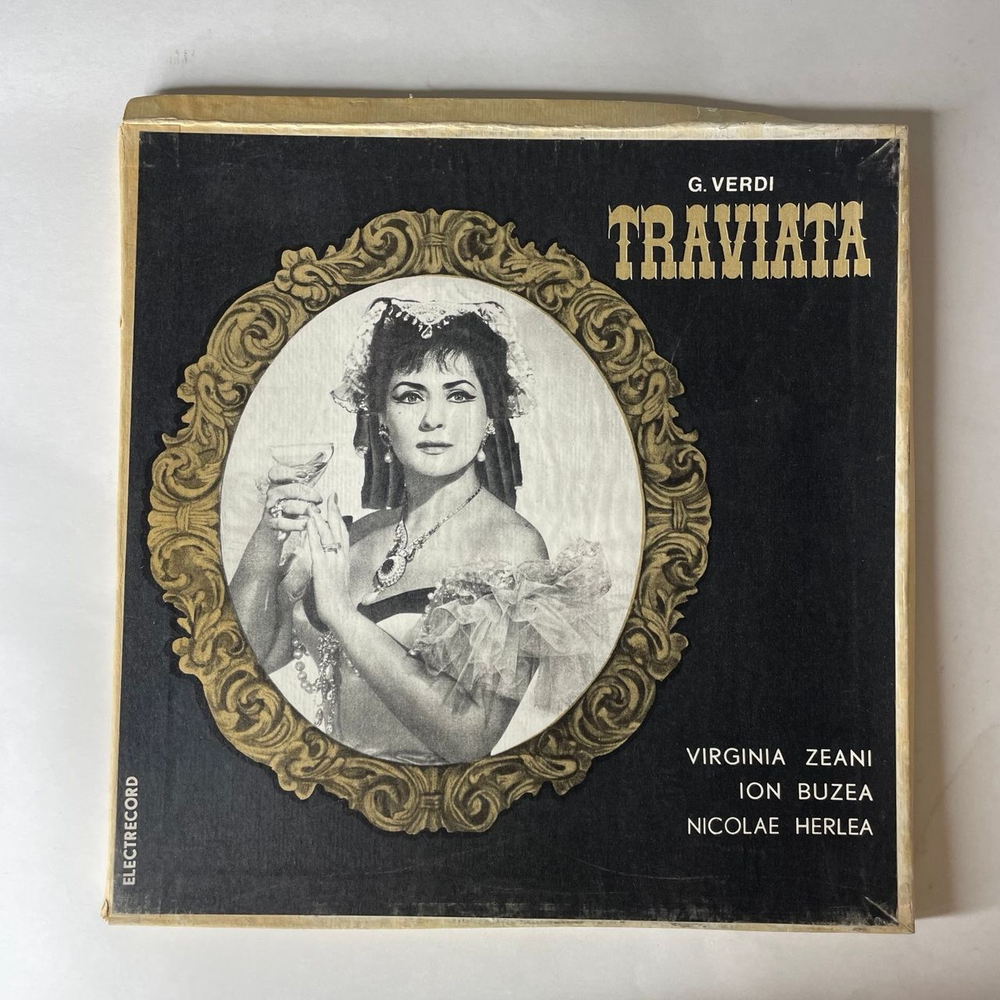 Винтажная виниловая пластинка LP G. Verdi, Д. Верди, Травиата Traviata (Румыния 1971)