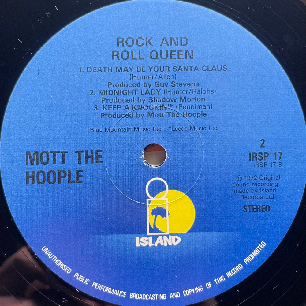 Mott The Hoople ‎– Rock And Roll Queen (Англия 1981г.)