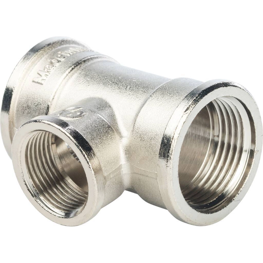 STOUT Тройник ВВ переходной никелированный 1"*3/4*1"*