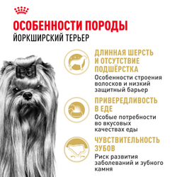 Сухой корм Royal Canin Yorkshire Terrier Adult для взрослых собак породы Йоркширский Терьер - 1,5кг
