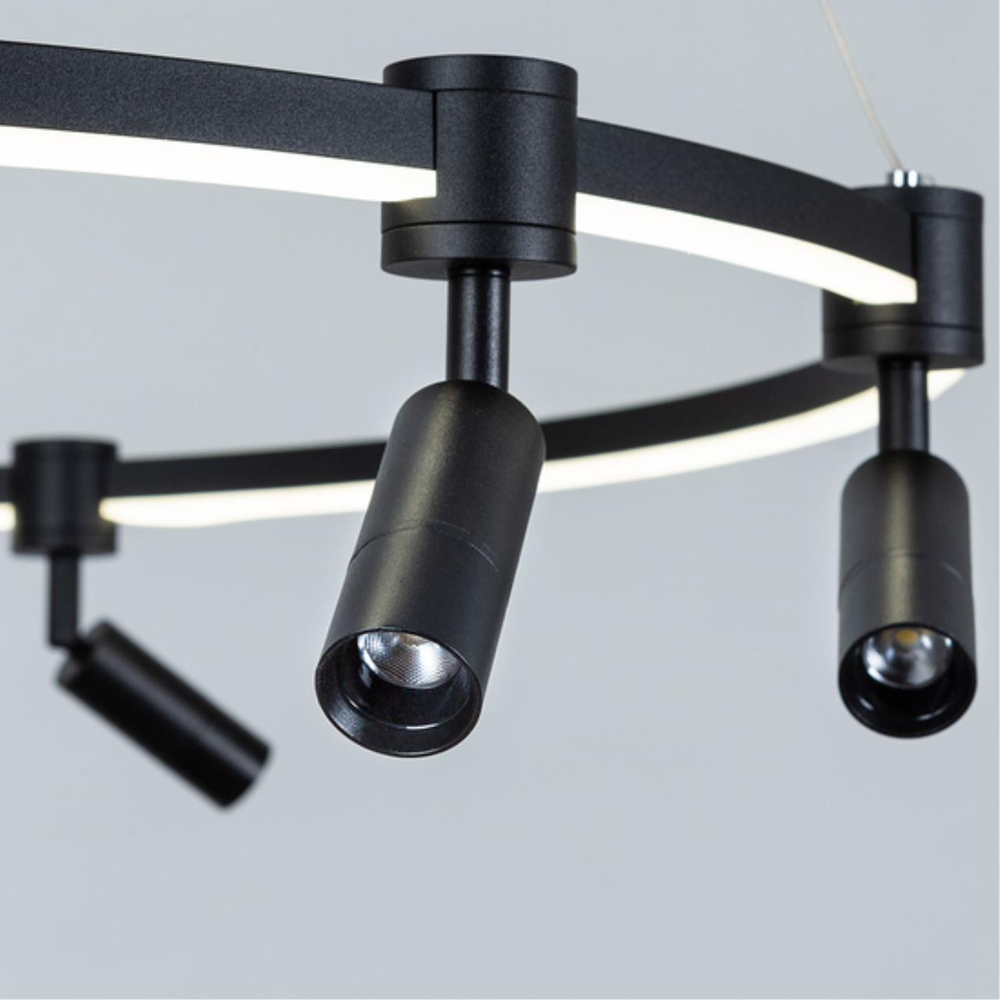Подвесная светодиодная люстра Arte Lamp RING A2186SP-1BK