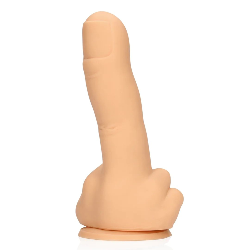 Телесный фаллоимитатор в форме пальца Up Yours - 15,5 см. (Цвет: телесный)