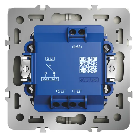 Выключатель для жалюзи Voltum S70 Сталь VLS020705
