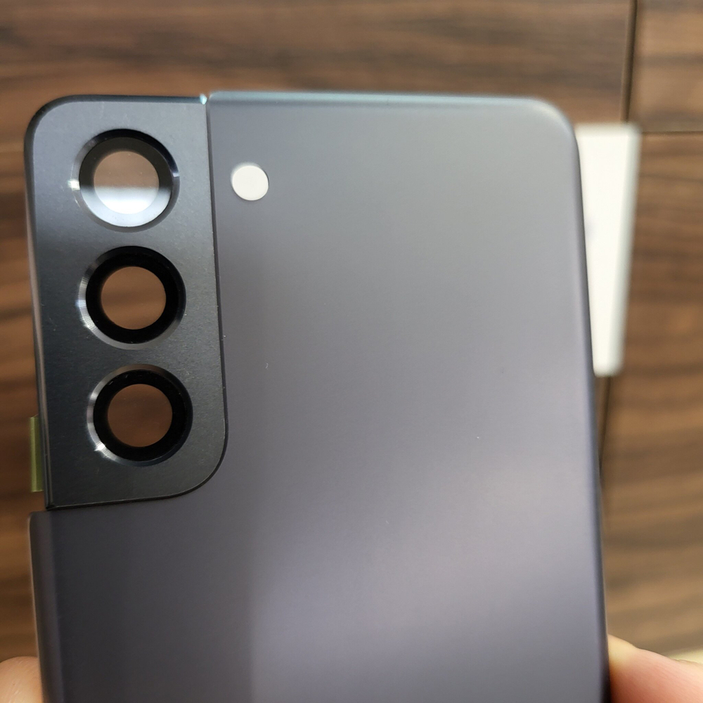 Крышка для Samsung S21 - задняя панель премиум качество (чёрного цвета)
