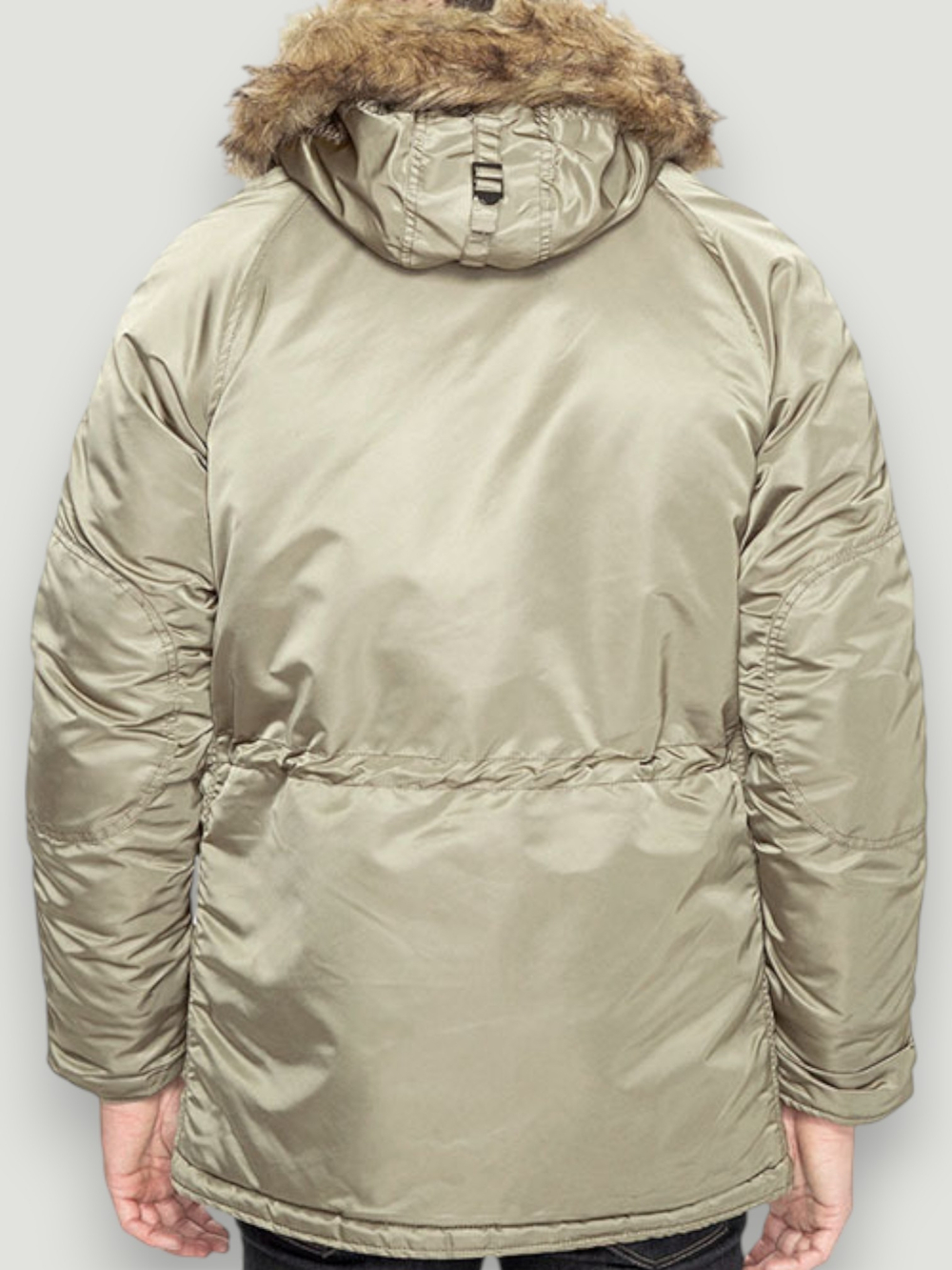 Slim Fit N-3B Parka (бежевая - dark khaki/orange)