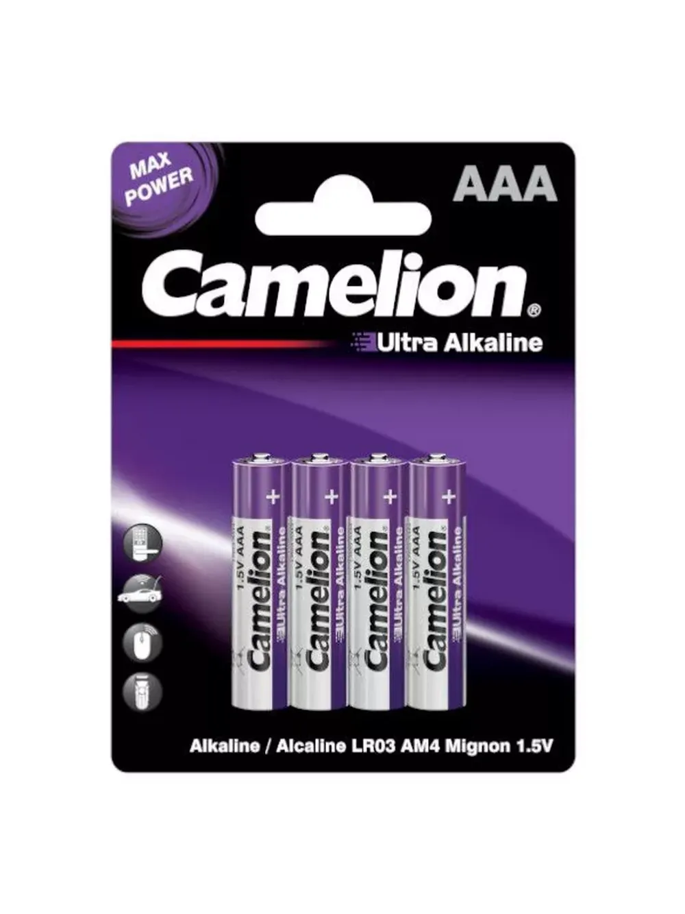 Батарейки Camelion Ultra BL-4 LR03 LR03-BP4UT 15В