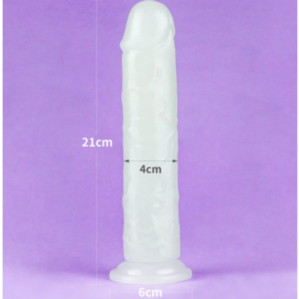 Фаллоимитатор Lovetoy Lumino Play (21×4 см) светящийся в темноте