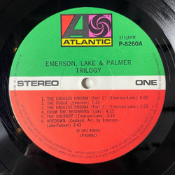 Винтажная виниловая пластинка LP Emerson, Lake and Palmer Trilogy (Japan 1972) (No Obi) Fugue