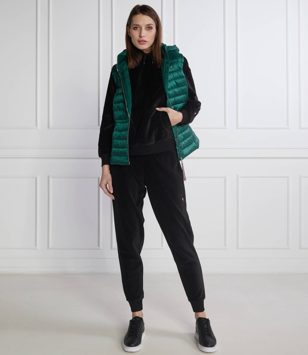 Худи hwk velour Tommy Hilfiger - черный(UW0UW03902)