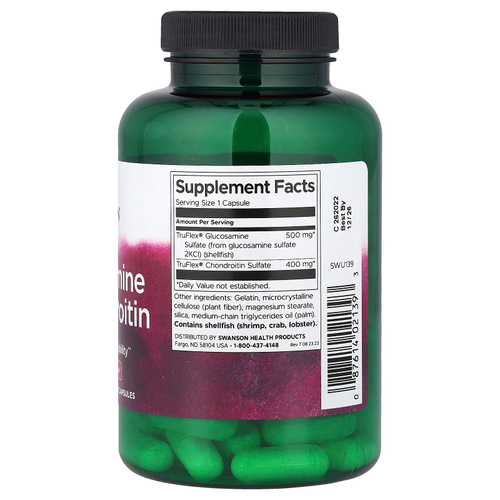 Swanson Vitamins, глюкозамин и хондроитин, 90 капсул