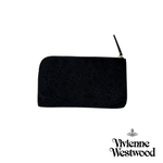 VIVIENNE WESTWOOD СУМКА КЛАТЧ ЧЕРНЫЙ С ТИСНЕНИЕМ ЛОГОТИПА БРЕНДА