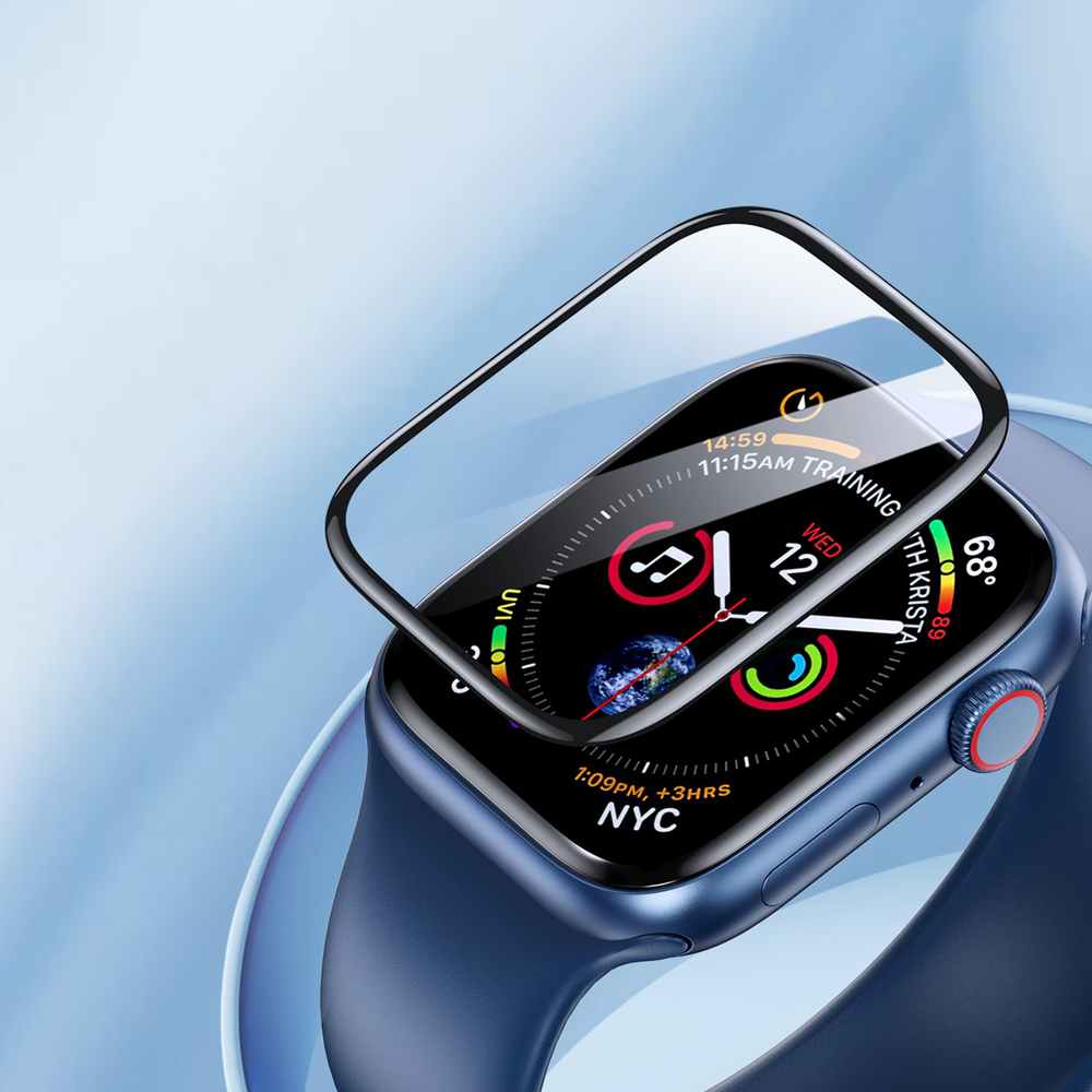 Защитная пленка (2шт.) от Dux Ducis для смарт часов Apple Watch Series 7, 8 и 9, размер 45мм, серия Pmma Screen Protector