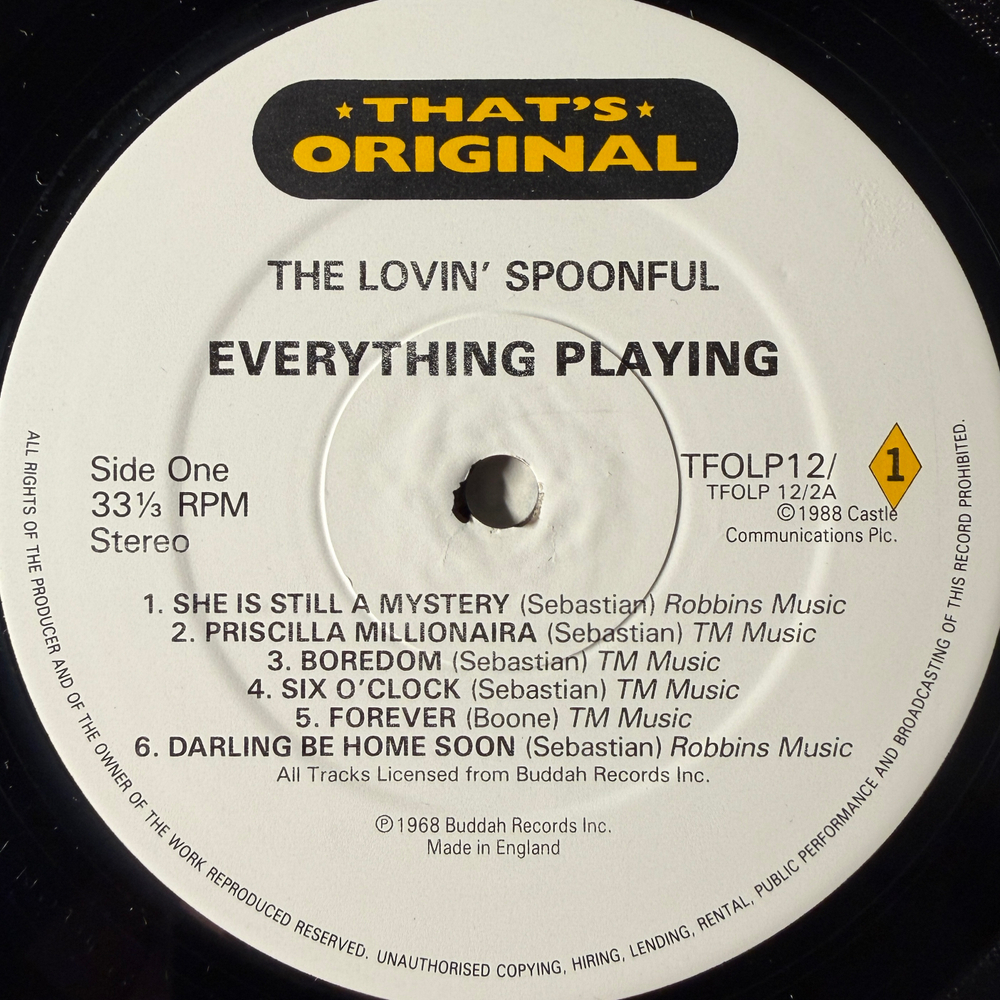 The Lovin' Spoonful - Do You Believe In Magic? / Everything Playing 2LP (Англия 1988г.)