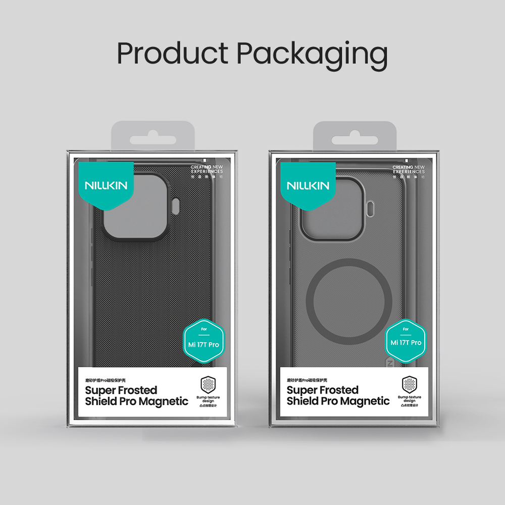 Чехол тонированный c MagSafe для Xiaomi 17T Pro, серия Super Frosted Shield Pro Magnetic (Clear version) от Nillkin