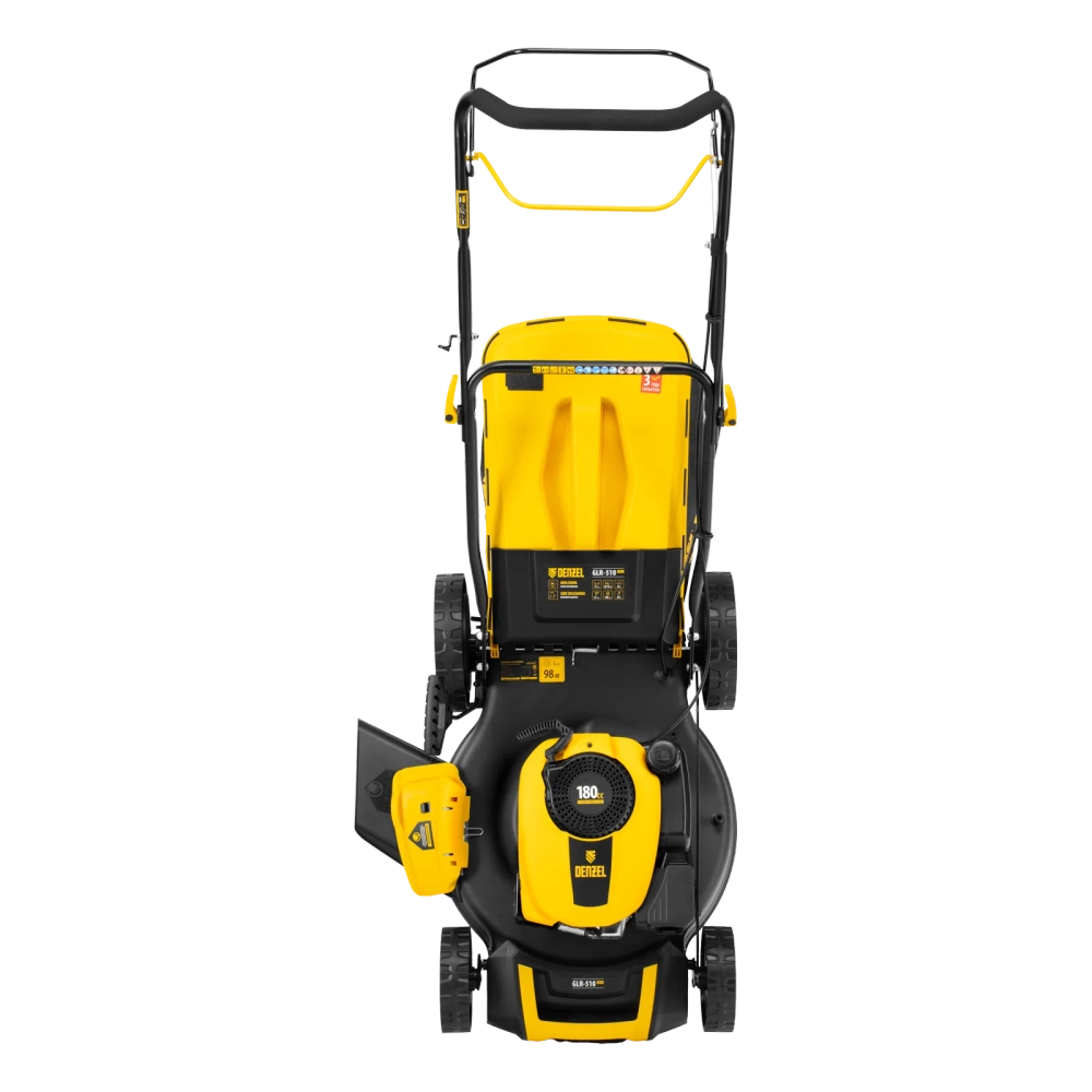 Газонокосилка бензиновая DENZEL GLR-510SP-K, 180 см3, ширина 51 см, привод, травосборник 65 л (58804)