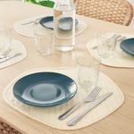 Салфетка для сервировки IKEA PADDFISK (ПАДДФИСК), Пальмовые листья, Бежевый, 37х35 см