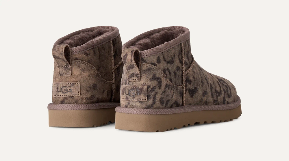 UGG Угги Ultra Mini Spotted, каштановый
