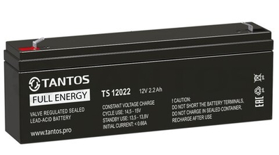 Аккумулятор 12В 2,2 Ач Tantos AGM
