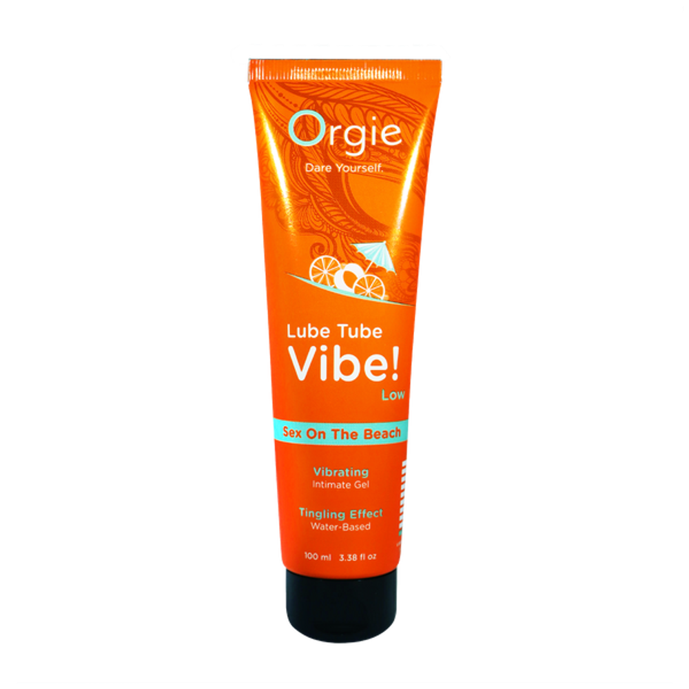 Orgie Lube Tube Vibe Low - Лубрикант с эффектом вибрации, Sex On The Beach, 100 мл