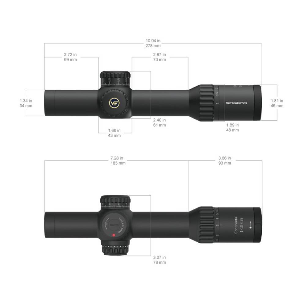 Оптический прицел Vector Optics FFP Continental x10 1-10x28 ED FFP VET-RAR