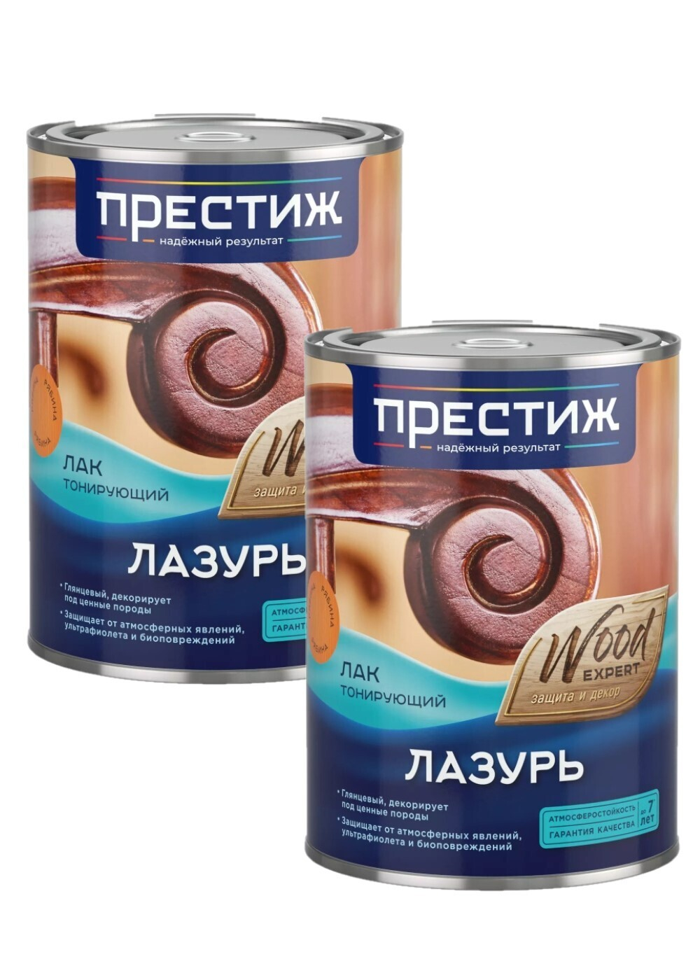 Набор Лак Лазурь, сосна 0,9 л 2 шт