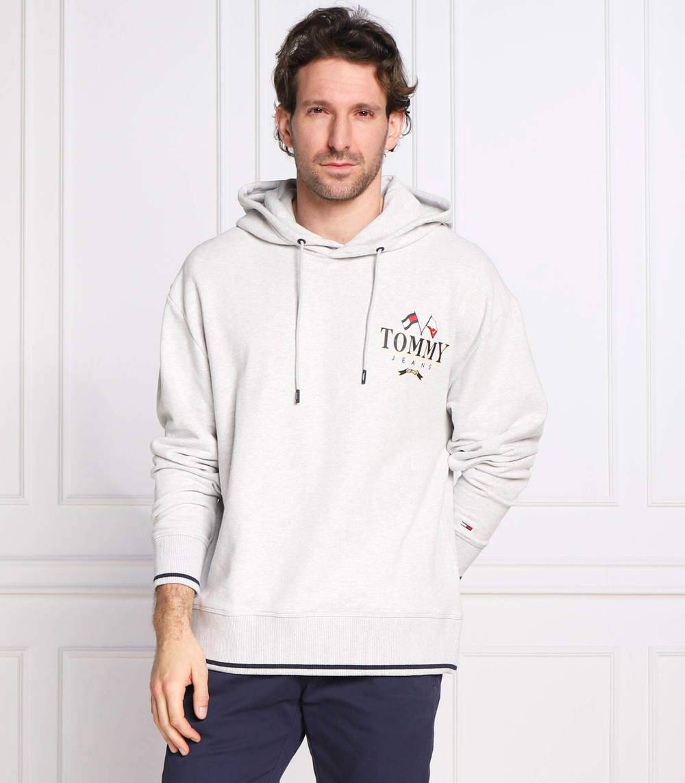Худи skater prep back Tommy Jeans - серый(DM0DM15023)