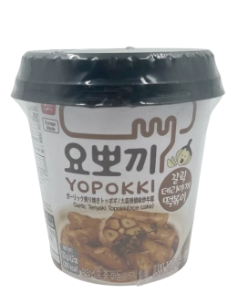 Рисовые клёцки ттокпокки с соусом терияки и чесноком ,(2шт)