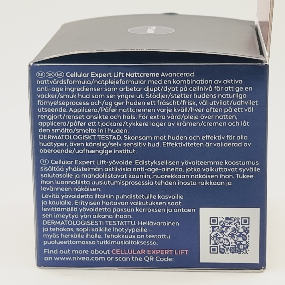 Ночной крем NIVEA Cellular Expert Lift антивозрастной с бакучиолом и 2 видами гиалуроновой кислоты, 50 мл (Германия)