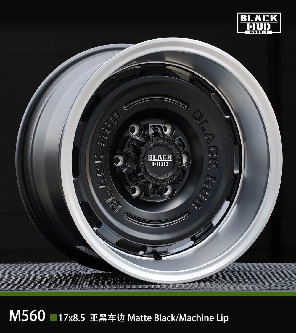 Диск колёсный литой BLACK MUD M560 R17 8,5 ET0 Matte Black / Machined Lip