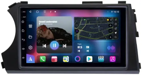 Магнитола для SsangYong Actyon 2005-2010, Kyron, Actyon Sports 2006-2016 - FarCar 7005H7 дисплей 7" на Android 12, CarPlay, 4G SIM-слот