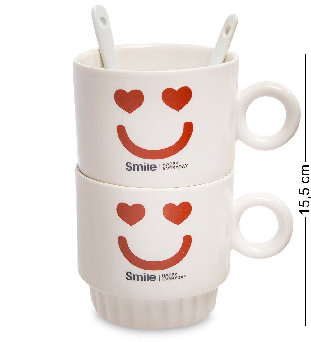 GAEM Art MUG-171/1 Набор из двух кружек «Счастливая улыбка каждый день»