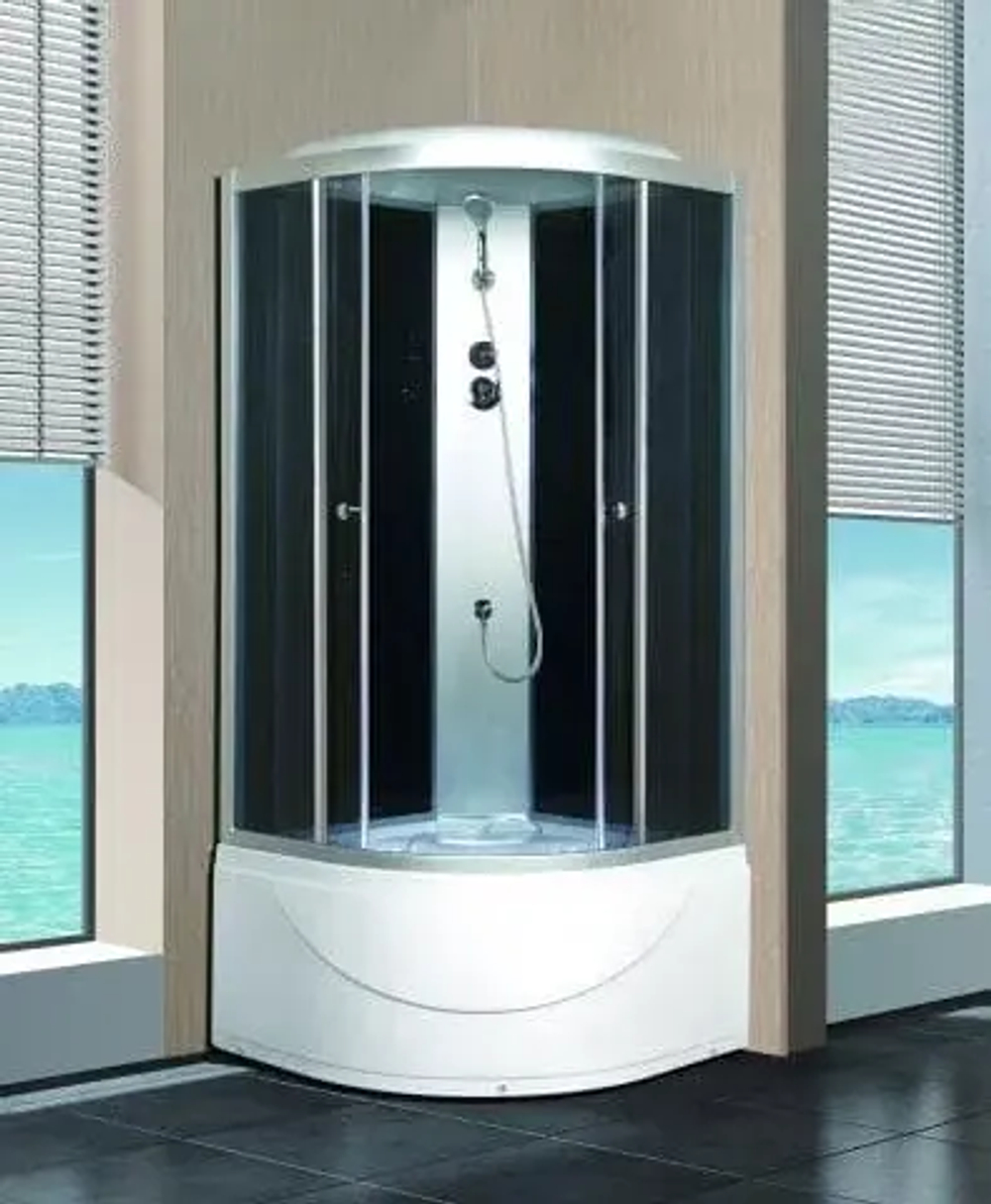 Душевая кабина S90B В/П 900х900x2150 ПОЛУКРУГ