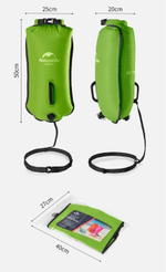 Гермомешок Naturehike туристический 18 л. ярко-зеленый, артикул NH17S001-G-GR