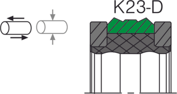 Уплотнение поршня K23-N / K23-D
