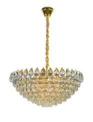 Люстра подвесная NewRgy 2973E/20A GOLD+CLEAR (1), 20×40 Вт, латунная