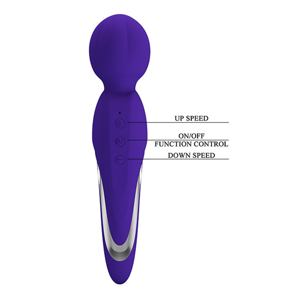 Фиолетовый жезловый вибратор 21,6см Pretty Love Walter BI-014622-3
